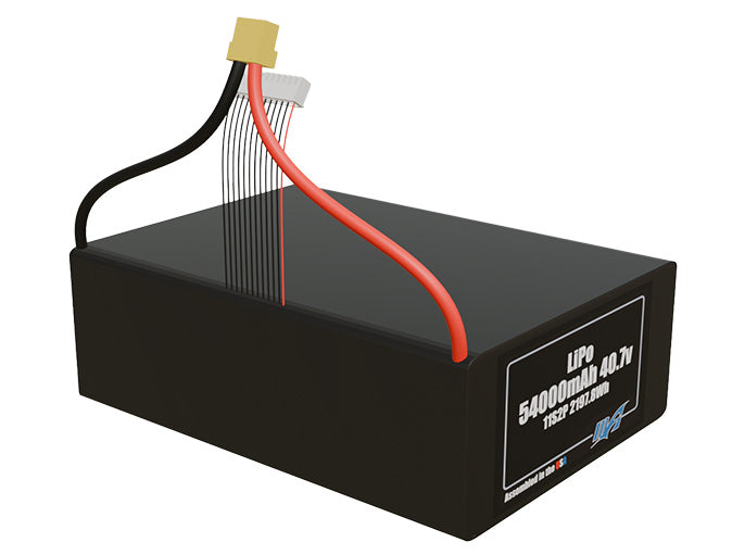 LiPo 54000mAh 11S2P 40.7v Battery Pack