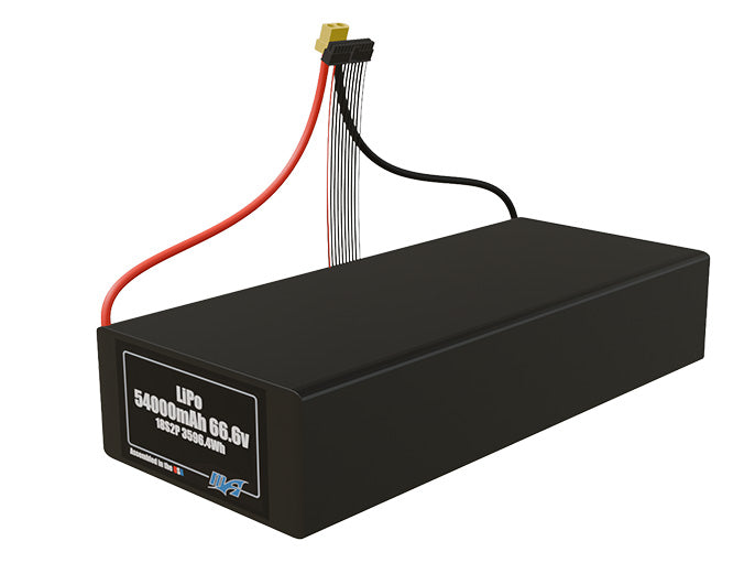 LiPo 54000mAh 18S2P 66.6v Battery Pack