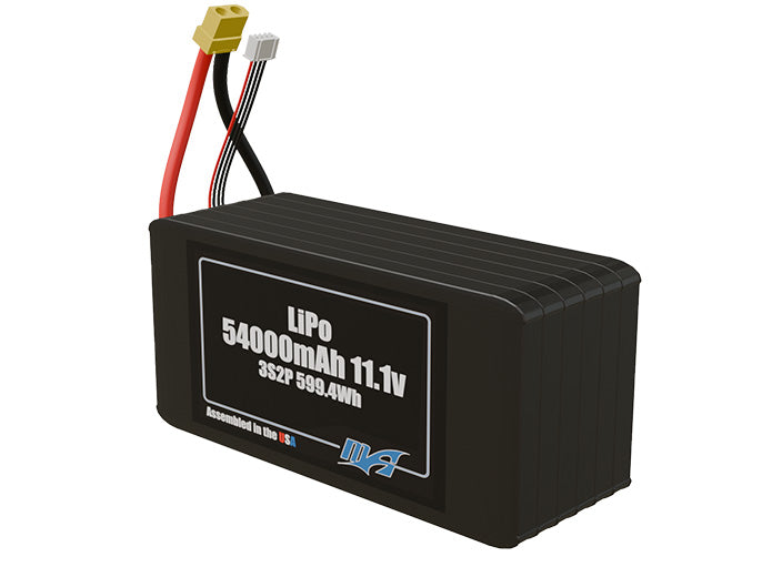 LiPo 54000mAh 3S2P 11.1v Battery Pack
