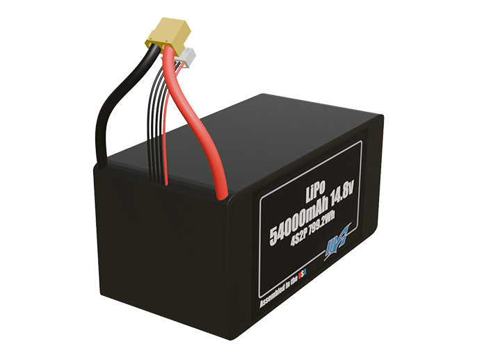LiPo 54000mAh 4S2P 14.8v Battery Pack