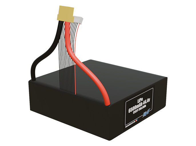 LiPo 6500mAh 12S2P 44.4v Battery Pack