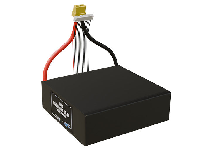 LiPo 6500mAh 12S2P 44.4v Battery Pack