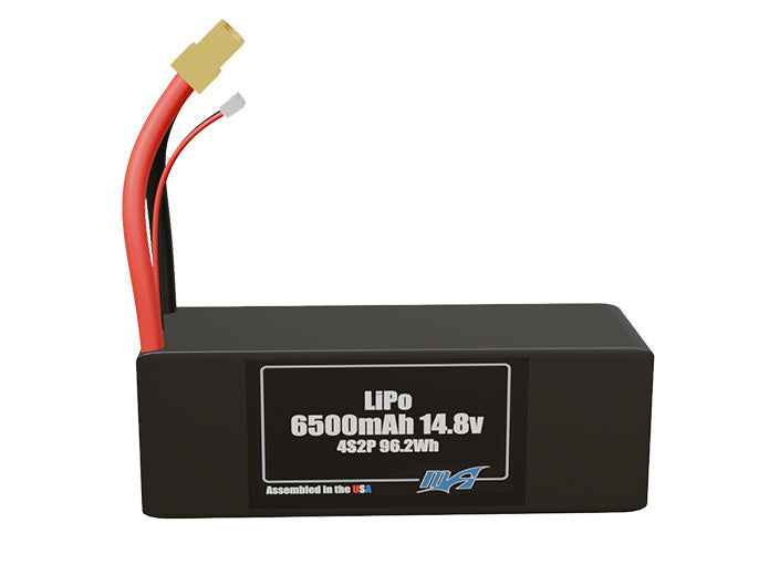 LiPo 6500mAh 4S2P 14.8v Battery Pack