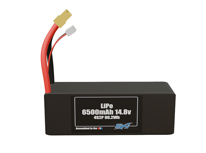 LiPo 6500mAh 4S2P 14.8v Battery Pack
