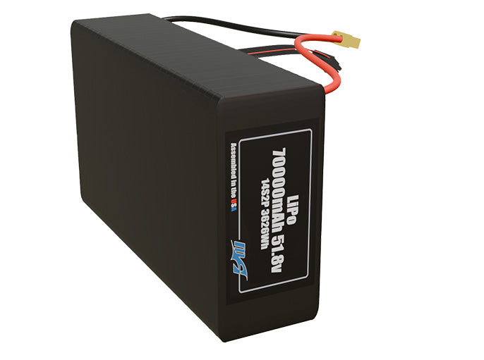 LiPo 70000mAh 14S2P 51.8v Battery Pack
