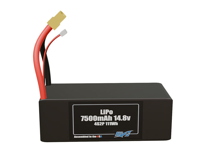 Graphene LiPo 7500mAh 4S2P 14.8v Battery Pack