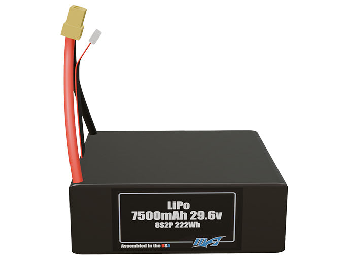 Graphene LiPo 7500mAh 8S2P 29.6v Battery Pack