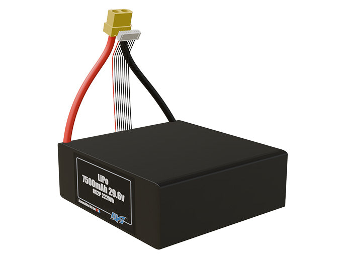 Graphene LiPo 7500mAh 8S2P 29.6v Battery Pack