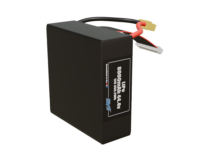 LiPo 8000mAh Lite 12S 44.4v Battery Pack