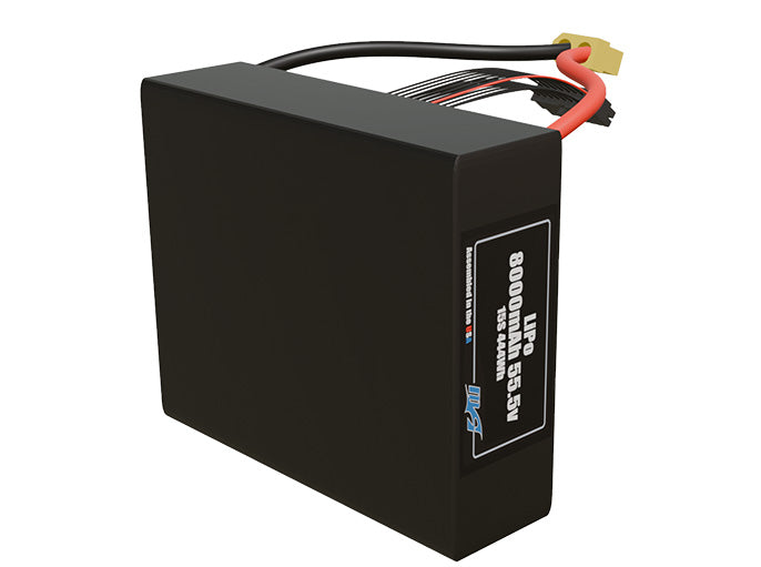 LiPo 8000mAh Lite 15S 55.5v Battery Pack