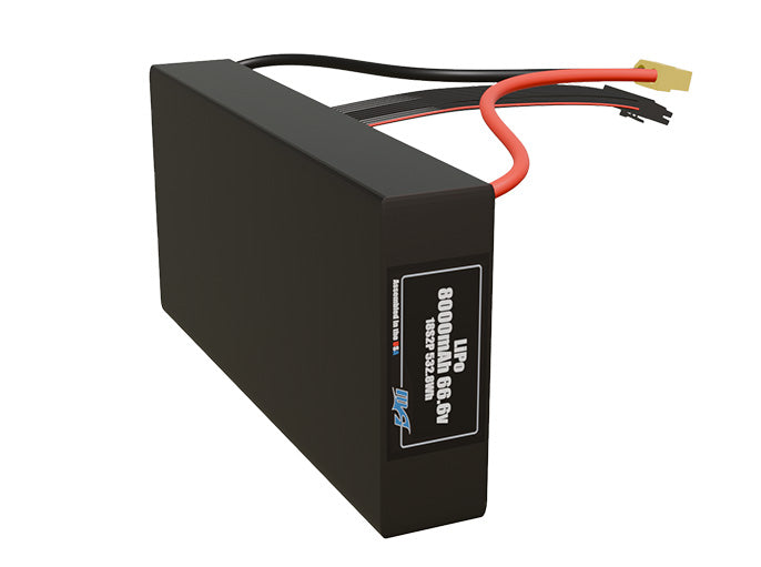 LiPo 8000mAh 18S2P 66.6v Battery Pack
