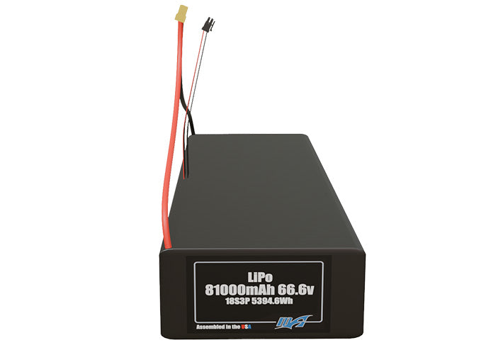 LiPo 81000mAh 18S3P 66.6v NMC Battery Pack