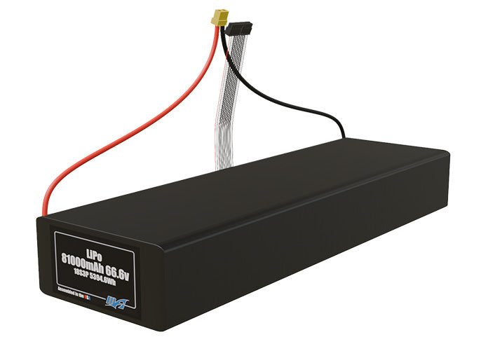 LiPo 81000mAh 18S3P 66.6v NMC Battery Pack