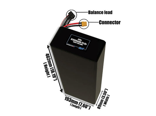 LiPo 81000mAh 14S3P 51.8v Battery Pack