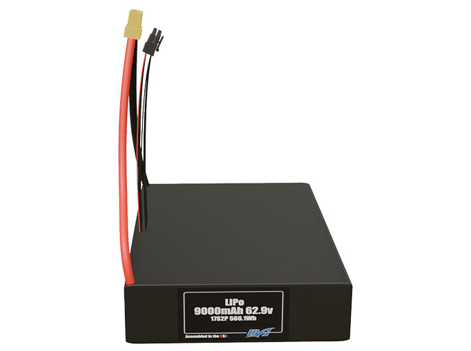 LiPo 9000mAh 17S2P 62.9v Battery Pack