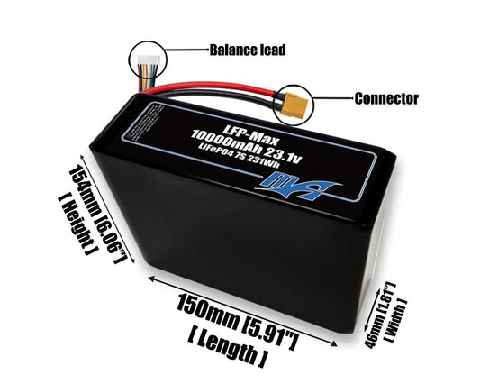 LFP-Max LiFePO4 10000 7S2P 23.1v Battery Pack