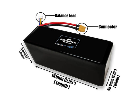 LiPo 10900mAh 4S2P 14.8v Battery Pack