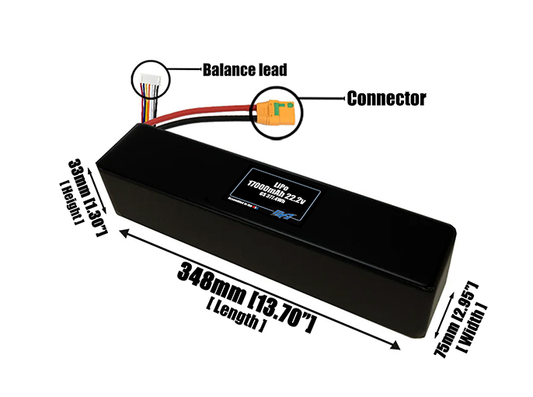 LiPo 17000mAh 6S 22.2v ETE Battery Pack