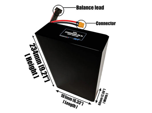 LiPo 22000mAh 13S2P 48.1v Battery Pack