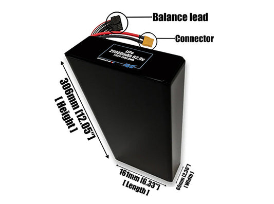 LiPo 22000mAh 17S2P 62.9v Battery Pack