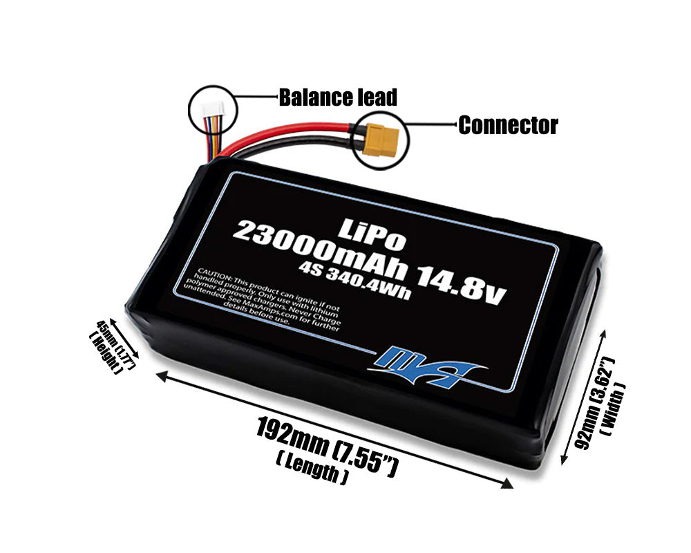 LiPo 23000mAh 4S 14.8v Battery Pack