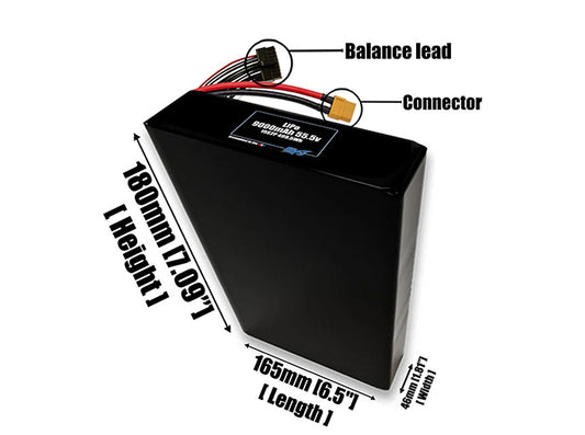 LiPo 9000mAh 15S2P 55.5v Battery Pack