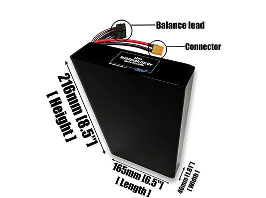 LiPo 9000mAh 18S2P 66.6v Battery Pack