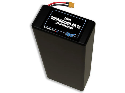 LiPo 105000mAh 13S3P 48.1v Battery Pack