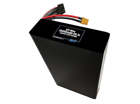 Compact 56.1-volt 10000mAh lithium-polymer battery, built for lightweight drone, UAV, and robotics projects.