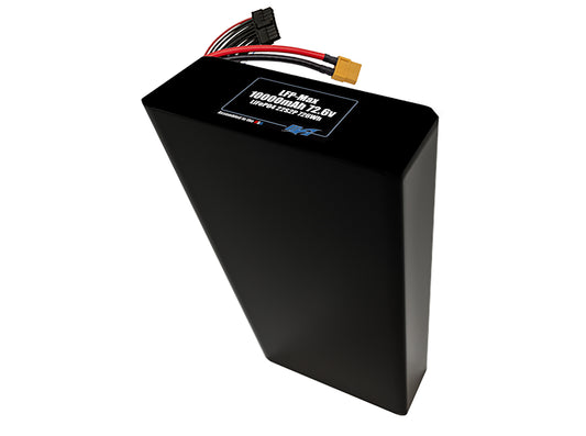 Compact 72.6-volt 10000mAh lithium-polymer battery, built for lightweight drone, UAV, and robotics projects.