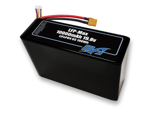 Compact 19.8-volt 10000mAh lithium-polymer battery, built for lightweight drone, UAV, and robotics projects.
