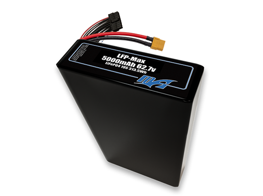 Compact 62.7-volt 5000mAh lithium-polymer battery, built for lightweight drone, UAV, and robotics projects.