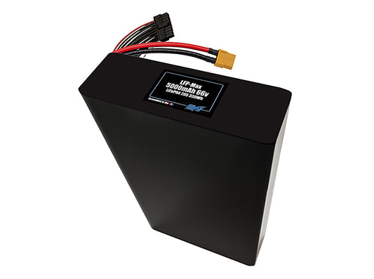 Compact 66-volt 5000mAh lithium-polymer battery, built for lightweight drone, UAV, and robotics projects.