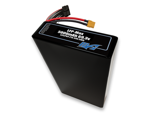 Compact 69.3-volt 5000mAh lithium-polymer battery, built for lightweight drone, UAV, and robotics projects.