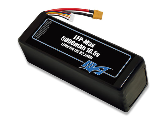 Compact 16.5-volt 5000mAh lithium-polymer battery, built for lightweight drone, UAV, and robotics projects.