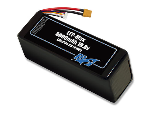 Compact 19.8-volt 5000mAh lithium-polymer battery, built for lightweight drone, UAV, and robotics projects.