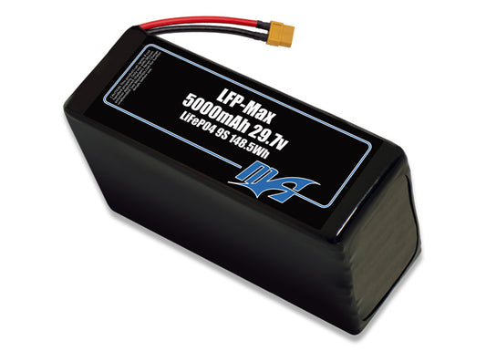 Compact 29.7-volt 5000mAh lithium-polymer battery, built for lightweight drone, UAV, and robotics projects.