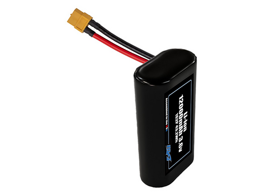 Compact 3.6-volt 12000mAh lithium-ion battery, built for lightweight drone, UAV, and robotics projects.