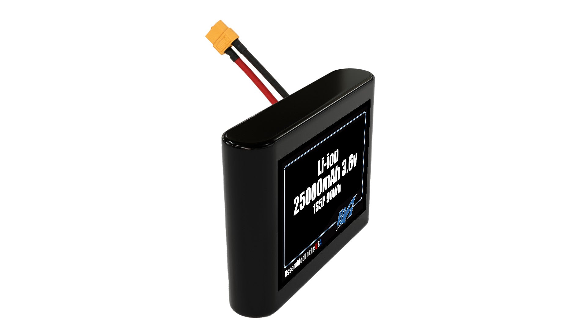 Compact 3.6-volt 25000mAh lithium-ion battery, built for lightweight drone, UAV, and robotics projects.