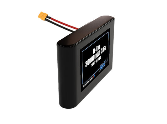 Compact 3.6-volt 30000mAh lithium-polymer battery, built for lightweight drone, UAV, and robotics projects.
