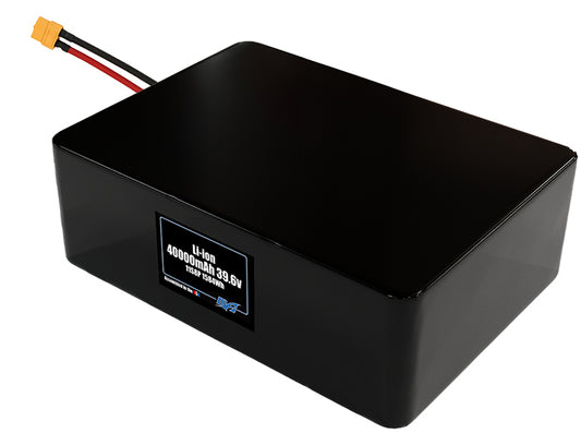 Compact 39.6-volt 40000mAh lithium-polymer battery, built for lightweight drone, UAV, and robotics projects.