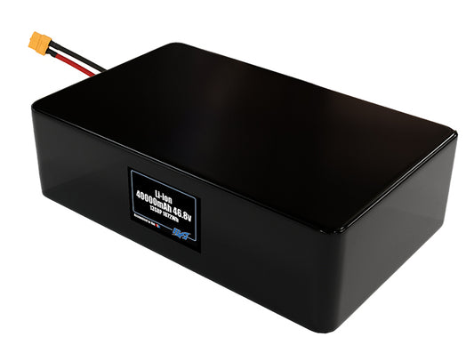Compact 46.8-volt 40000mAh lithium-polymer battery, built for lightweight drone, UAV, and robotics projects.