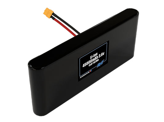 Compact 3.6-volt 45000mAh lithium-polymer battery, built for lightweight drone, UAV, and robotics projects.