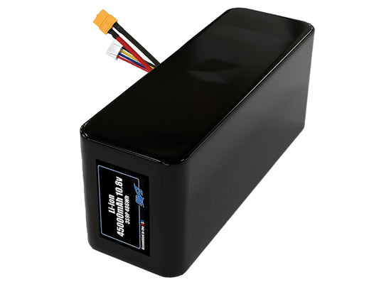 Compact 10.8-volt 45000mAh lithium-polymer battery, built for lightweight drone, UAV, and robotics projects.