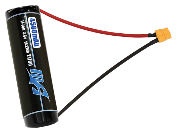 Compact 3.6-volt 4500mAh lithium-ion battery, built for lightweight drone, UAV, and robotics projects.