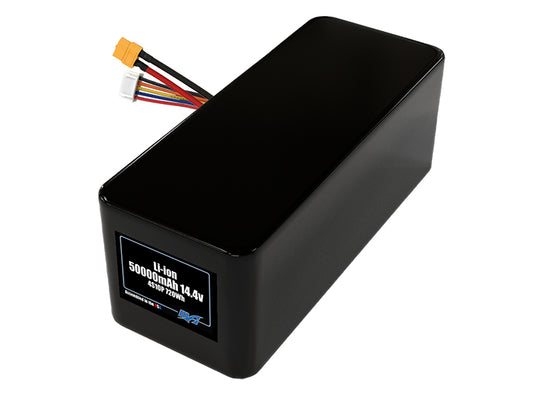 Compact 14.4-volt 50000mAh lithium-polymer battery, built for lightweight drone, UAV, and robotics projects.