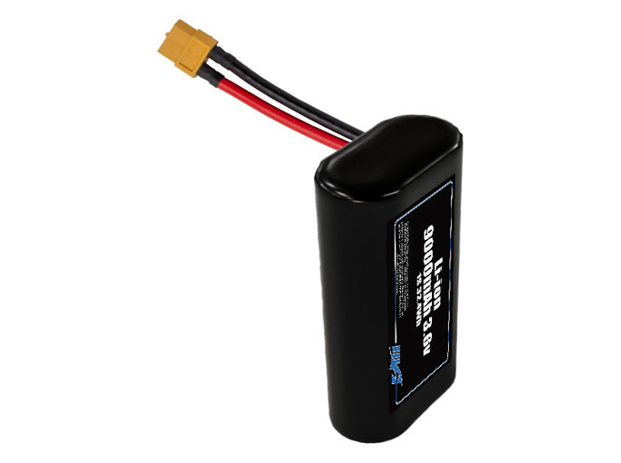 Compact 3.6-volt 9000mAh lithium-ion battery, built for lightweight drone, UAV, and robotics projects.