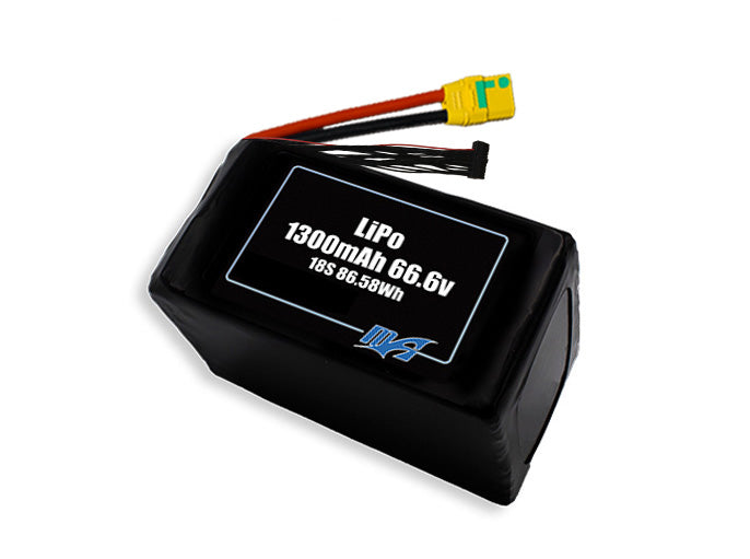 LiPo 1300mAh 18S 66.6v Battery Pack
