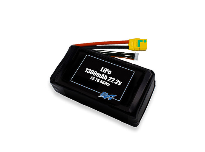 LiPo 1300mAh 6S 22.2v Battery Pack