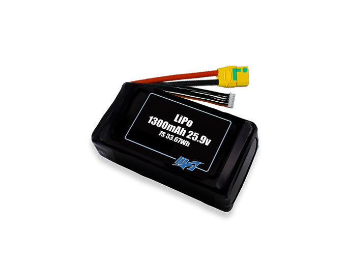 LiPo 1300mAh 7S 25.9v Battery Pack